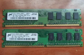 Pack 2x RAM 1GB DDR2 PC2
