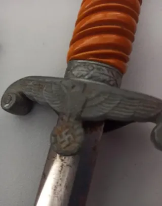 Daga II Guerra Mundial Naranja y Plata