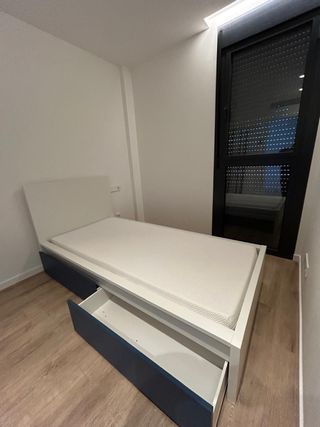 Cama 90x200 con cajón extraíble
