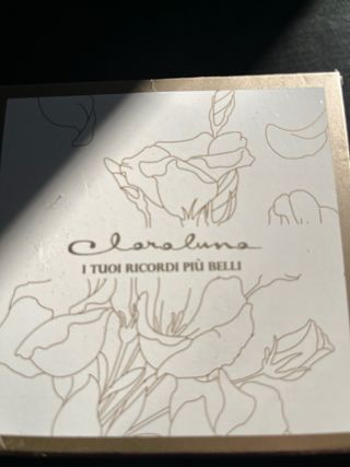 Porta candela Claraluna fiore azzurro