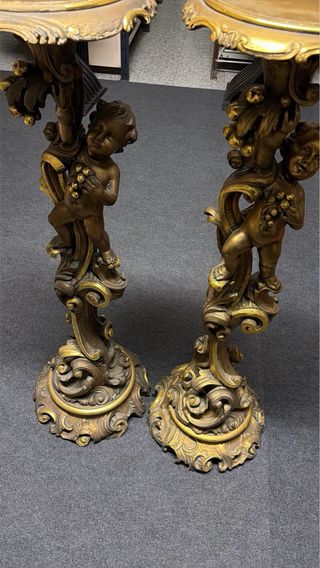 Coppia Colonne Vintage Cherubini