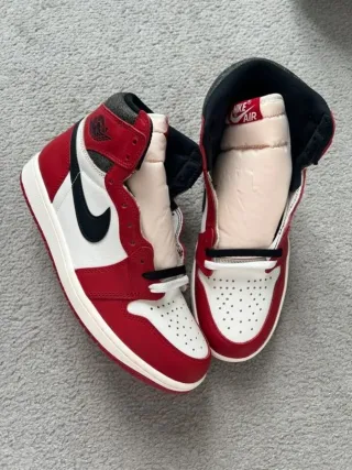 Nike Air Jordan 1 Rojo Blanco Talla 40
