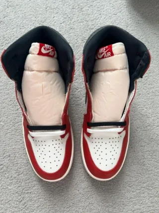 Nike Air Jordan 1 Rojo Blanco Talla 40