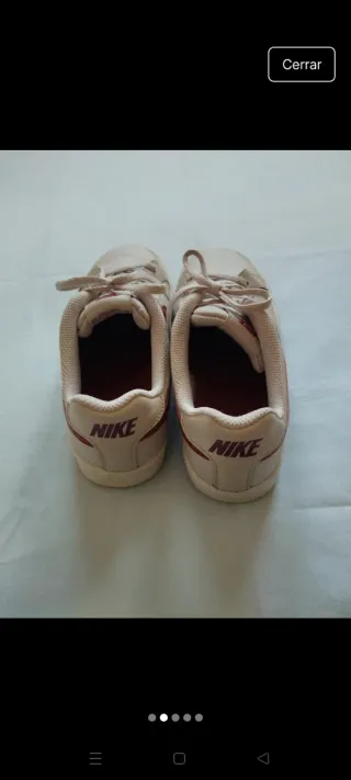 Zapatillas Nike Beige/Rojo Talla 38