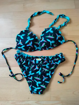Bikini Calzedonia, Tg. M, Fantasia Pappagalli