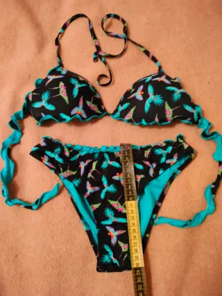 Bikini Calzedonia, Tg. M, Fantasia Pappagalli
