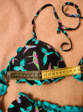 Bikini Calzedonia, Tg. M, Fantasia Pappagalli