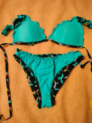 Bikini Calzedonia, Tg. M, Fantasia Pappagalli