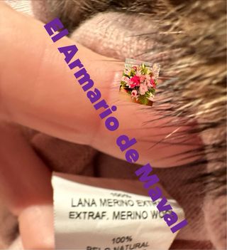 Jersey Casilda Jiména Lana Merino ROSA empolvado