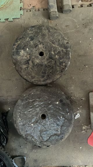 Discos de cemento para pesas
