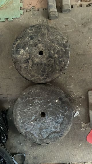 Discos de cemento para pesas