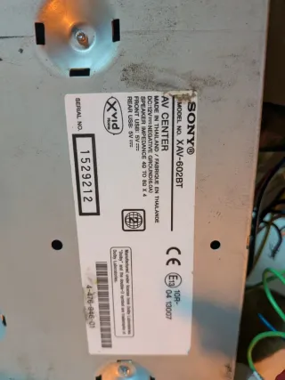 Sony XAV-602BT Autoradio DVD Touch Screen