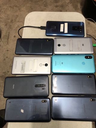 Lote 9 moviles samsung xiaomi redmi