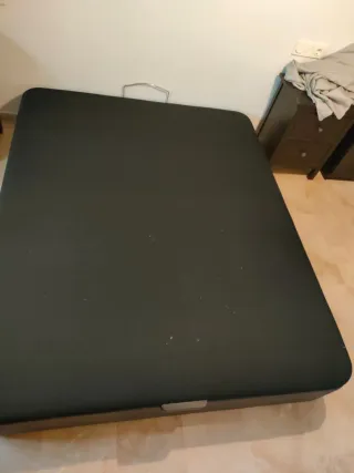 Canapé 160x200 cm Negro