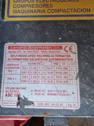 Generador Soldador Honda GX390 13.0