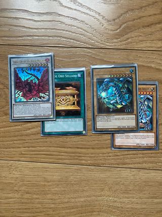 4 Cartas Foil Oficiales Yugioh
