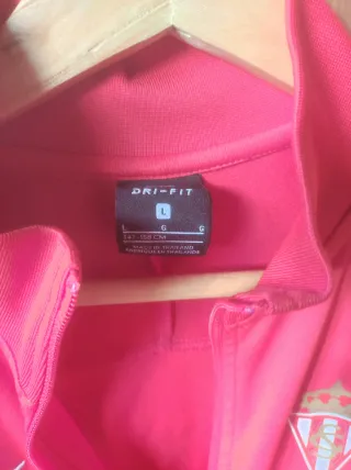 Chaqueta Sporting Gijón Nike Niño Roja