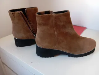 Botines Comfort ante marrón.