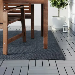 Alfombra Morum IKEA gris 160x230cm