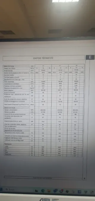 Compresor tornillo FINI 40CV poco uso