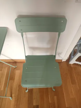 Urgente Mesa y Silla Plegable Exterior Verde