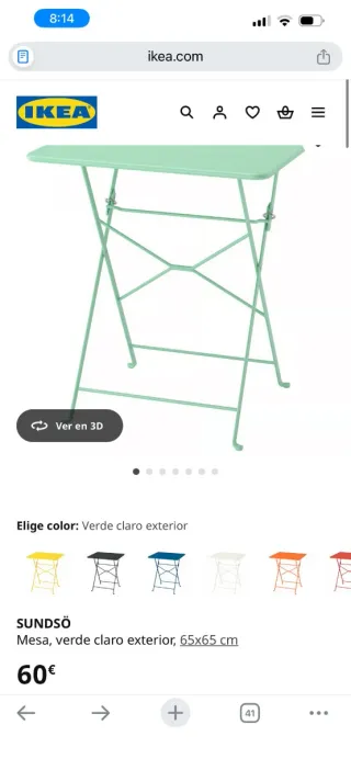 Urgente Mesa y Silla Plegable Exterior Verde
