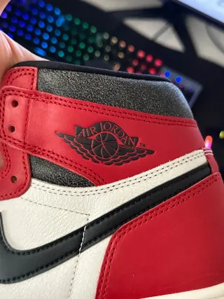 Nike Air Jordan 1 Rojo Blanco Talla 40