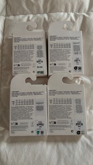 Pack braguitas Primark Talla XS