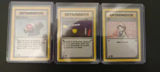 Lote 3 Cartas Entrenador Pokémon 1ª Edición
