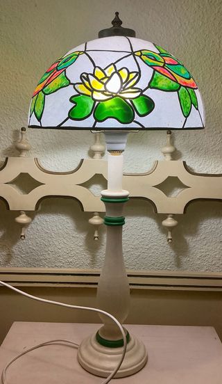 Lámpara de pie Tiffany vidriera