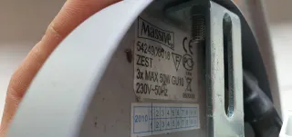 Lámpara 3 focos Ikea metálica