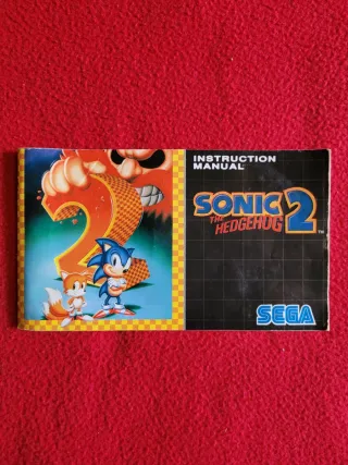 Mega Drive Sonic 2 Cartucho y Manual