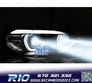FAROS LED BMW X5 E70 07-13 OEM XENON OJOS ANGEL NEGRO