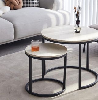 Mesa de centro blanca nueva