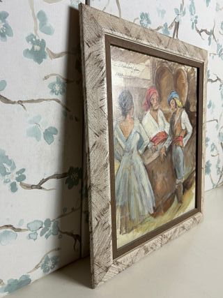 Cuadro Costumbrista C. Alcántara López 1970