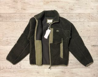 Giacca leggera Lacoste verde oliva