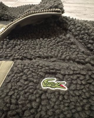 Giacca leggera Lacoste verde oliva