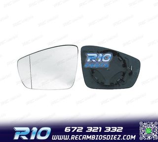 CRISTAL ESPEJO + BASE IZQUIERDO VOLKSWAGEN VW POLO 09-17 ASF