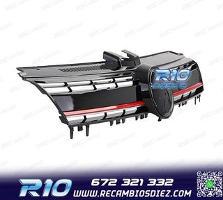 PARRILLA VOLKSWAGEN VW GOLF 7 12-17 LOOK R NEGRO ROJO