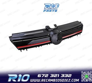 PARRILLA VOLKSWAGEN VW GOLF 7 12-17 LOOK R NEGRO ROJO