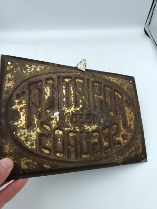 ANTIGUA PLACA ADRIATICA SEGUROS 1838