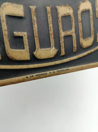 ANTIGUA PLACA ADRIATICA SEGUROS 1838