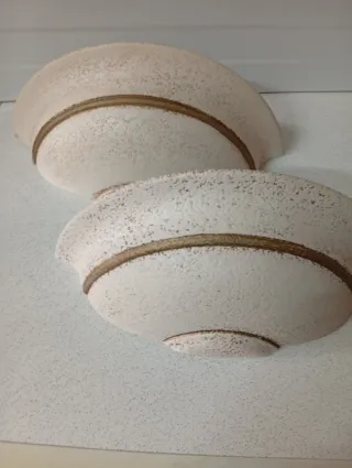 2 Applique Mezza Luna Beige Oro