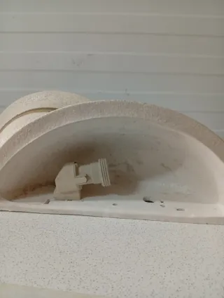 2 Applique Mezza Luna Beige Oro