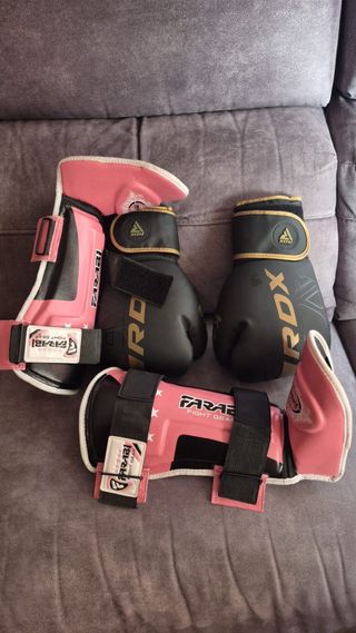 Pack espinilleras y guantes RDX