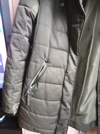 Plumas Zara verde  talla L