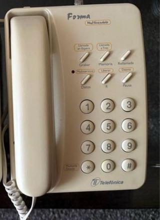 Teléfono fijo Forma Multiservicio Beige