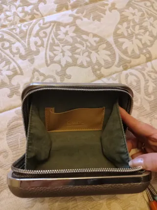 Bolso de mano Abbacino plateado y naranja