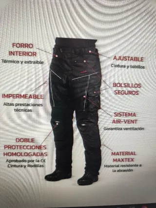 Pantalón Moto Arista Protech Cordura