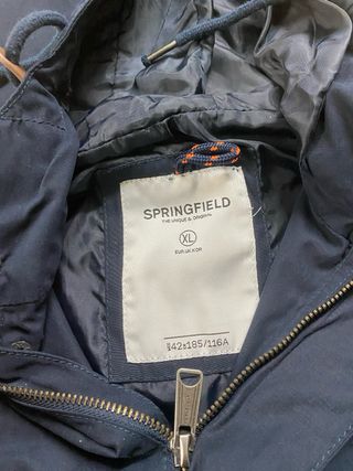 Chubasquero azul hombre